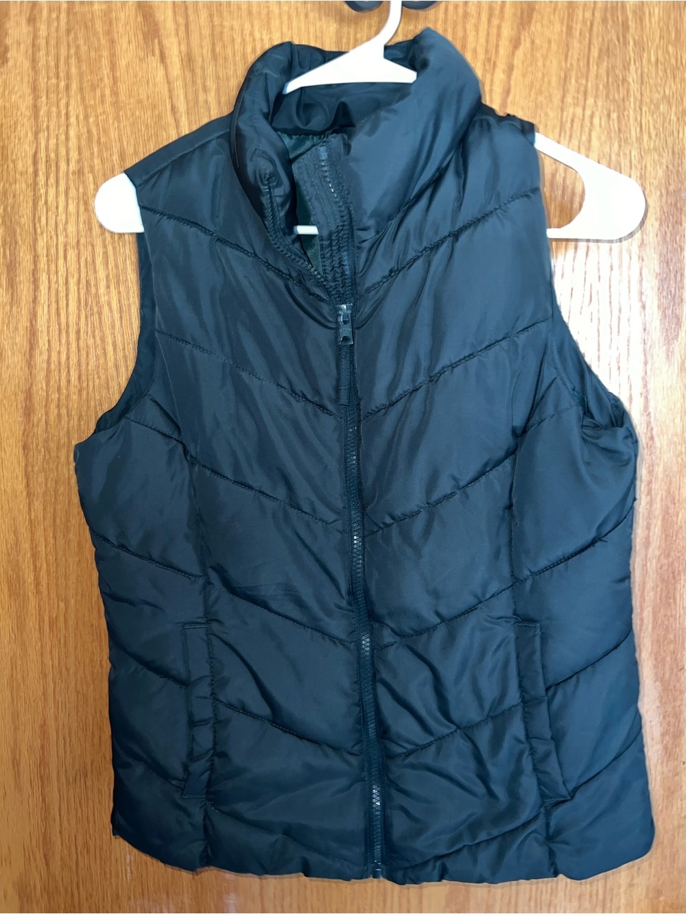 Aeropostale Dark Green Quilted Puffer Vest